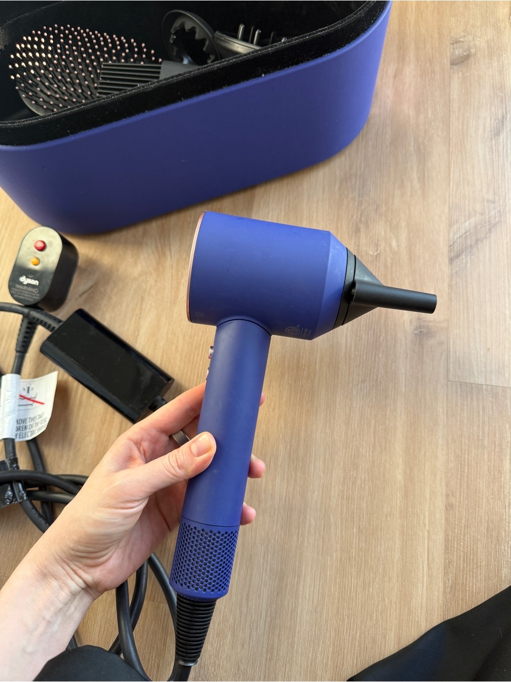 Refurbished Dyson Supersonic™ Origin hair dryer in Vinca blue/Rosé